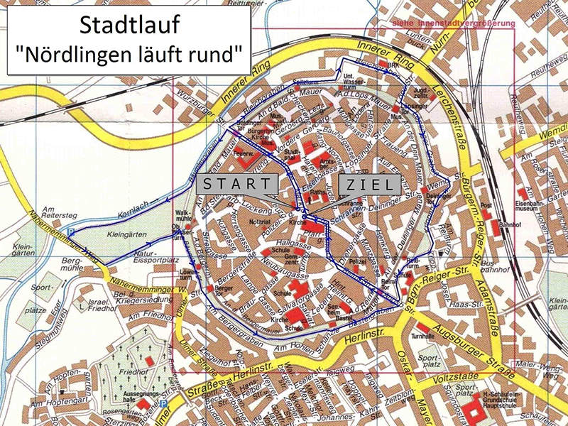 Stadtplan Nördlingen